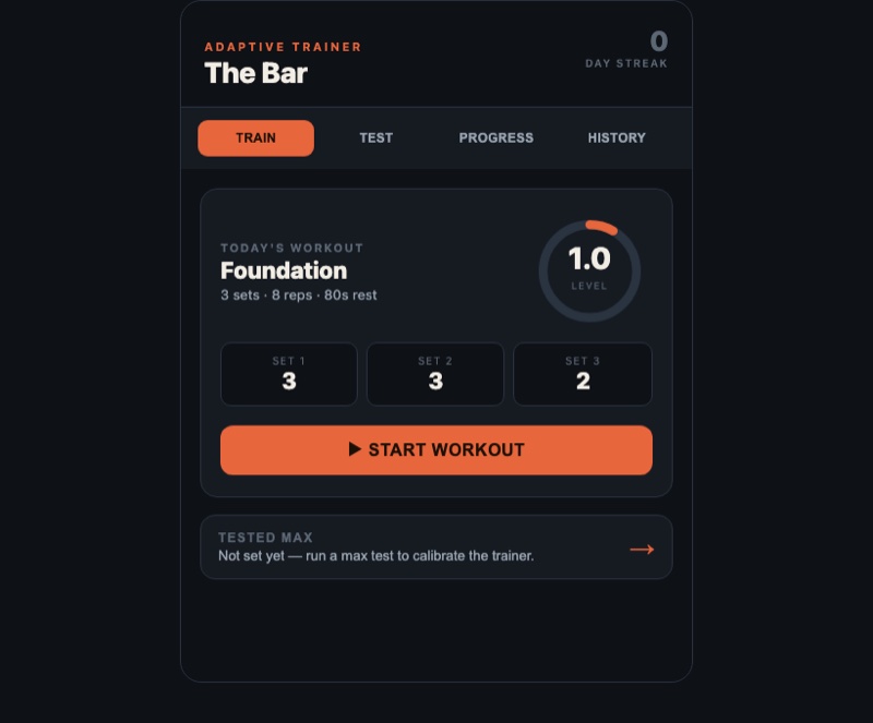 The Bar app screenshot